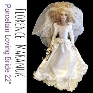 Florence Maranuk Loving Bride Large Doll 22" Vintage Collectible RARE HTF